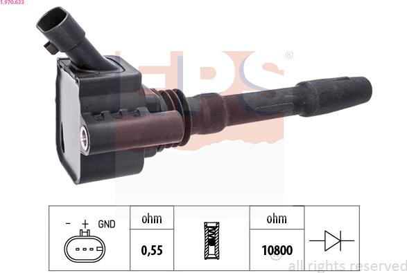 EPS 1.970.633 - Bobina d'accensione www.autoricambi360.it