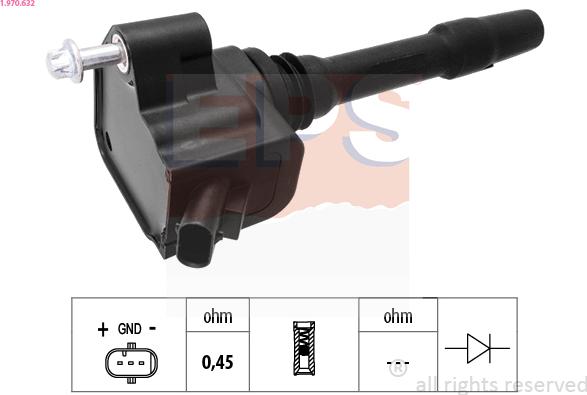 EPS 1.970.632 - Bobina d'accensione www.autoricambi360.it