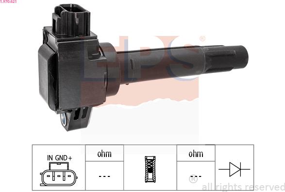 EPS 1.970.621 - Bobina d'accensione www.autoricambi360.it