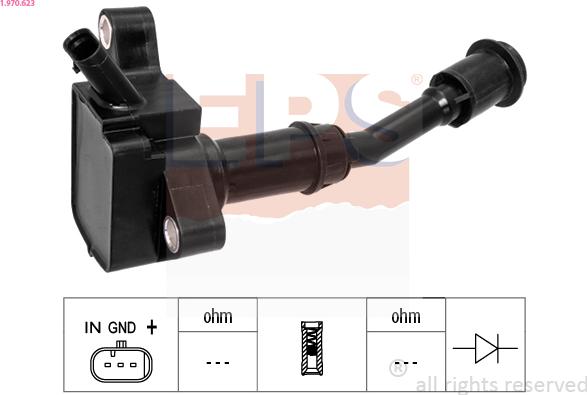 EPS 1.970.623 - Bobina d'accensione www.autoricambi360.it