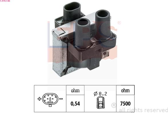 EPS 1.970.146 - Bobina d'accensione www.autoricambi360.it