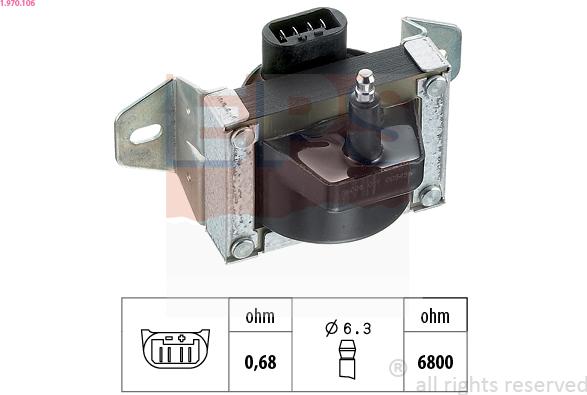 EPS 1.970.106 - Bobina d'accensione www.autoricambi360.it