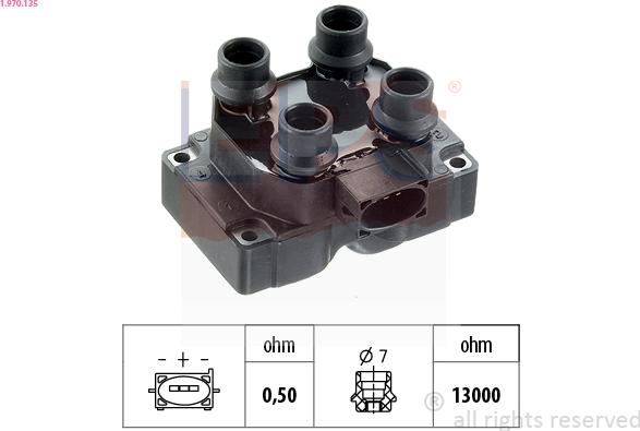EPS 1.970.135 - Bobina d'accensione www.autoricambi360.it