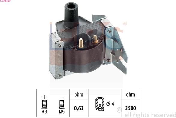 EPS 1.970.127 - Bobina d'accensione www.autoricambi360.it