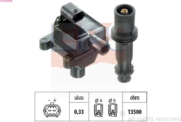 EPS 1.970.397K - Bobina d'accensione www.autoricambi360.it