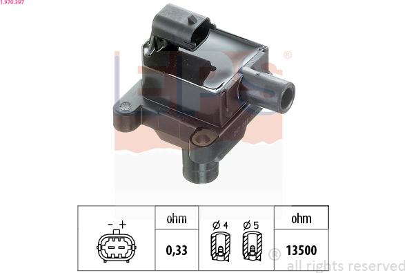 EPS 1.970.397 - Bobina d'accensione www.autoricambi360.it