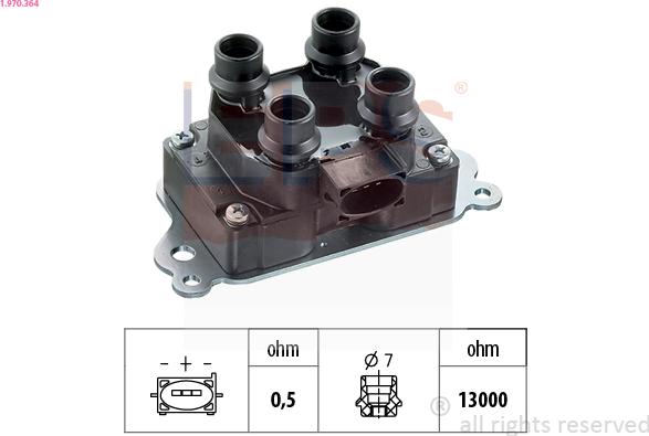 EPS 1.970.364 - Bobina d'accensione www.autoricambi360.it