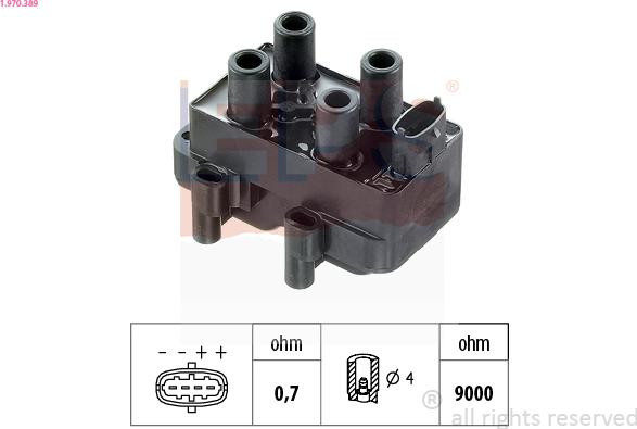 EPS 1.970.389 - Bobina d'accensione www.autoricambi360.it