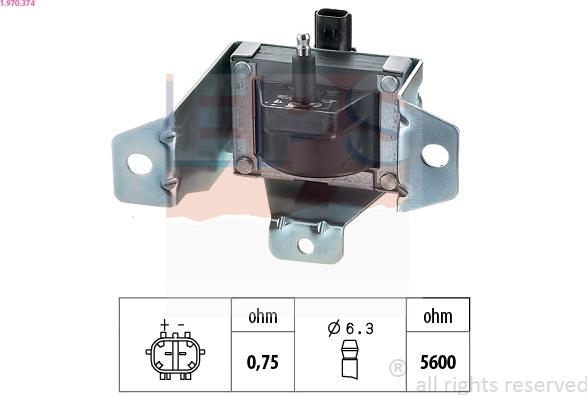 EPS 1.970.374 - Bobina d'accensione www.autoricambi360.it
