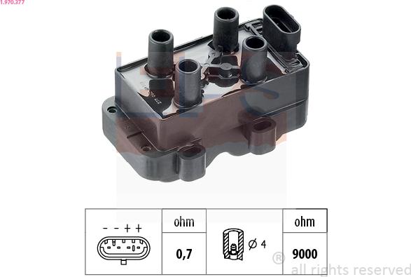 EPS 1.970.377 - Bobina d'accensione www.autoricambi360.it