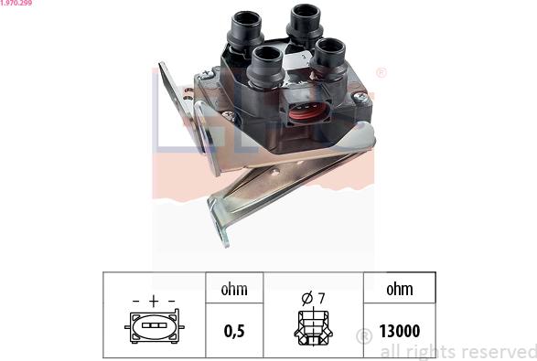 EPS 1.970.299 - Bobina d'accensione www.autoricambi360.it