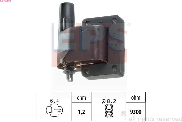 EPS 1.970.219 - Bobina d'accensione www.autoricambi360.it