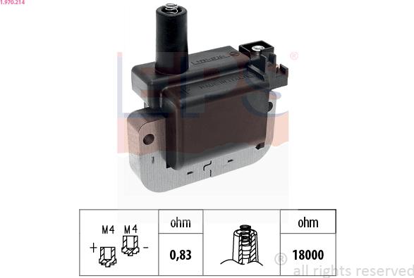 EPS 1.970.214 - Bobina d'accensione www.autoricambi360.it