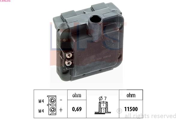 EPS 1.970.215 - Bobina d'accensione www.autoricambi360.it