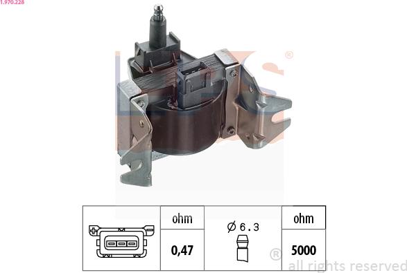 EPS 1.970.228 - Bobina d'accensione www.autoricambi360.it