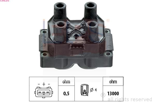 EPS 1.970.273 - Bobina d'accensione www.autoricambi360.it