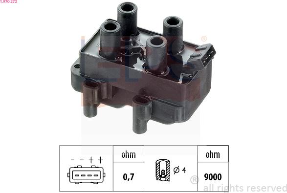 EPS 1.970.272 - Bobina d'accensione www.autoricambi360.it
