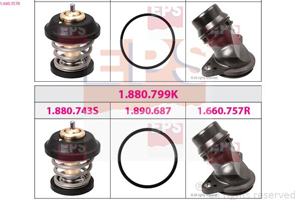 EPS 1.660.757R - Flangia d. refrigerante www.autoricambi360.it