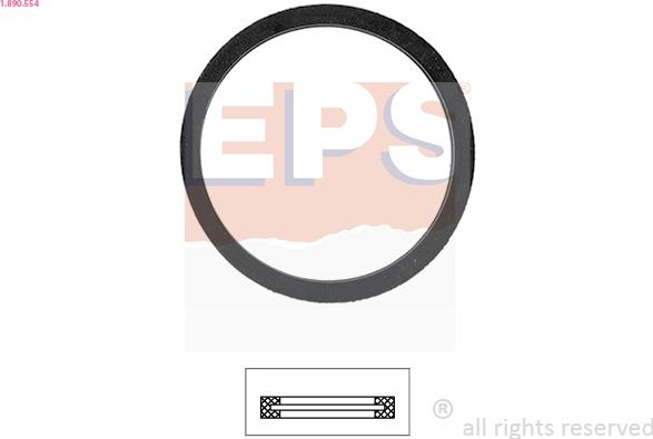 EPS 1.890.554 - Guarnizione, Termostato www.autoricambi360.it