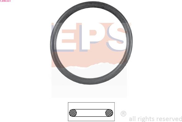 EPS 1.890.551 - Guarnizione, Termostato www.autoricambi360.it