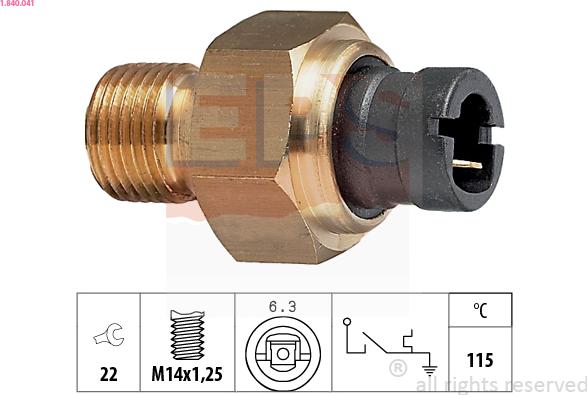 EPS 1.840.041 - Sensore, Temperatura refrigerante www.autoricambi360.it