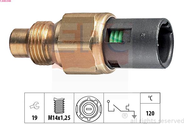 EPS 1.840.048 - Sensore, Temperatura refrigerante www.autoricambi360.it