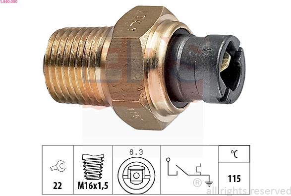 EPS 1.840.000 - Sensore, Temperatura refrigerante www.autoricambi360.it
