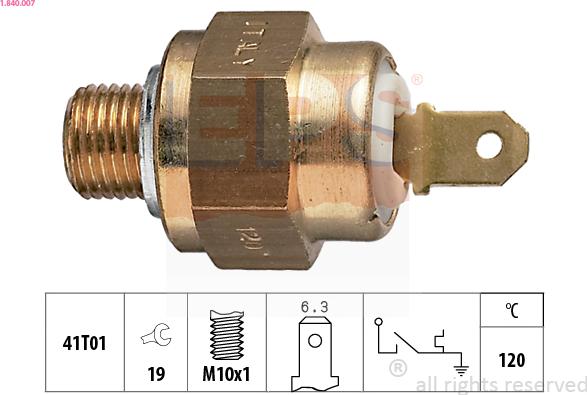 EPS 1.840.007 - Sensore, Temperatura refrigerante www.autoricambi360.it