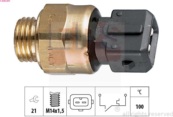 EPS 1.840.081 - Sensore, Temperatura refrigerante www.autoricambi360.it