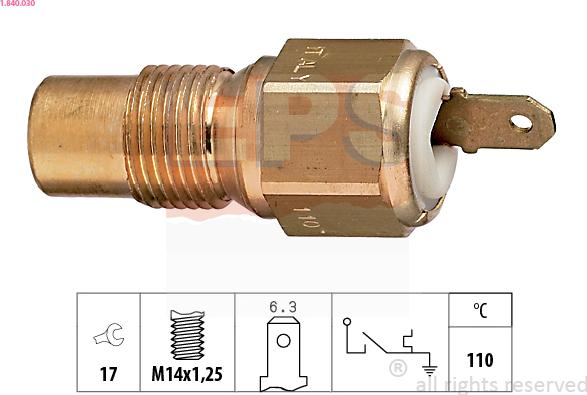 EPS 1.840.030 - Sensore, Temperatura refrigerante www.autoricambi360.it