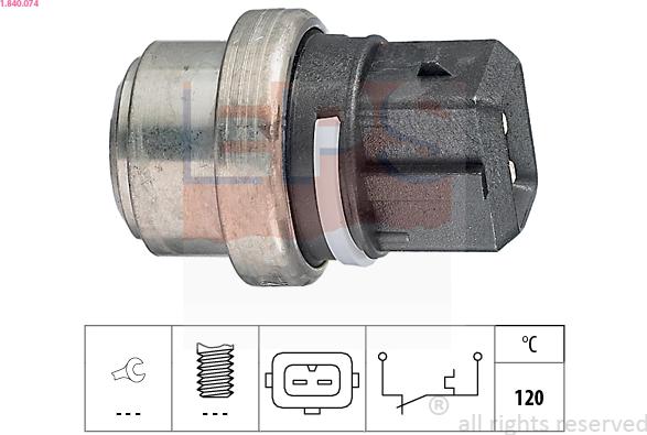 EPS 1.840.074 - Sensore, Temperatura refrigerante www.autoricambi360.it