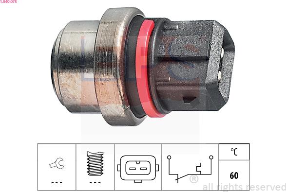 EPS 1.840.075 - Sensore, Temperatura refrigerante www.autoricambi360.it