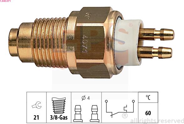 EPS 1.840.071 - Sensore, Temperatura refrigerante www.autoricambi360.it