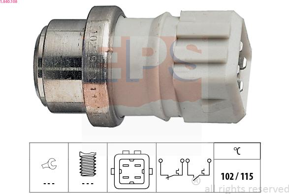 EPS 1.840.108 - Sensore, Temperatura refrigerante www.autoricambi360.it