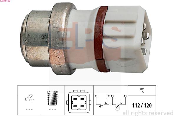 EPS 1.840.107 - Sensore, Temperatura refrigerante www.autoricambi360.it