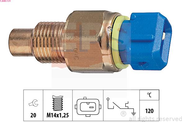 EPS 1.840.131 - Sensore, Temperatura refrigerante www.autoricambi360.it
