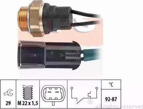 EPS 1.850.101 - Termocontatto, Ventola radiatore www.autoricambi360.it