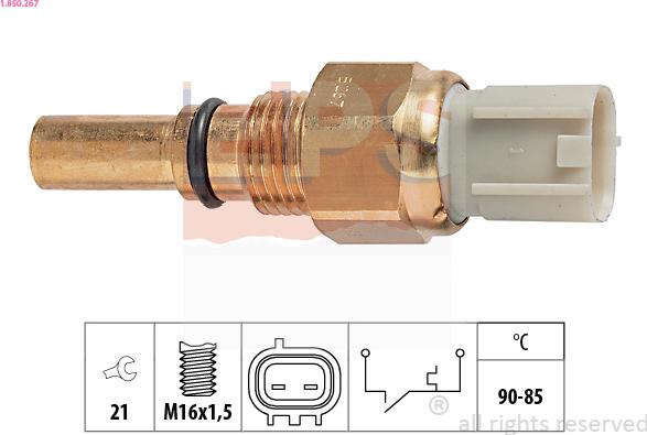 EPS 1.850.267 - Termocontatto, Ventola radiatore www.autoricambi360.it
