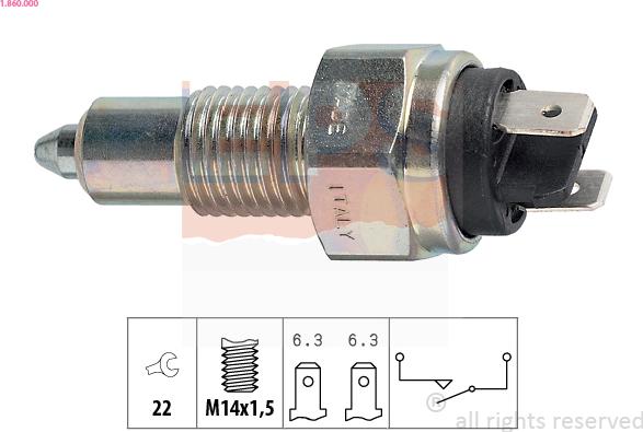 EPS 1.860.000 - Interruttore, Luce di retromarcia www.autoricambi360.it
