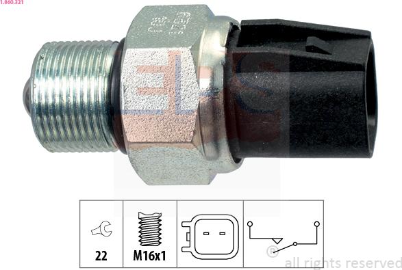 EPS 1.860.321 - Interruttore, Luce di retromarcia www.autoricambi360.it
