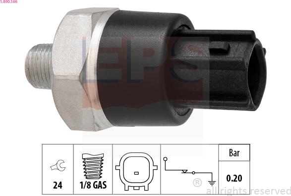 EPS 1.800.166 - Sensore, Pressione olio www.autoricambi360.it