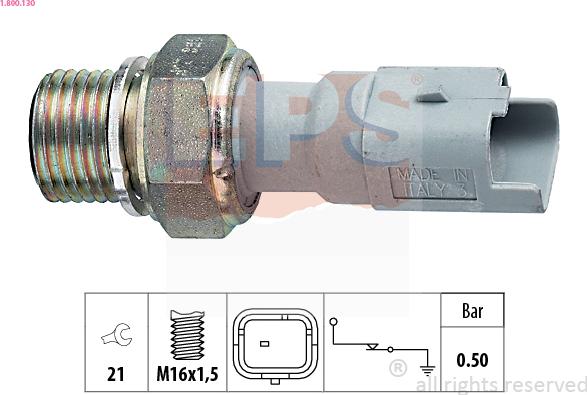 EPS 1.800.130 - Sensore, Pressione olio www.autoricambi360.it