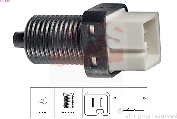 EPS 1.810.091 - Interruttore luce freno www.autoricambi360.it