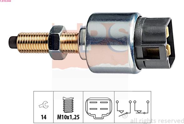 EPS 1.810.044 - Interruttore luce freno www.autoricambi360.it