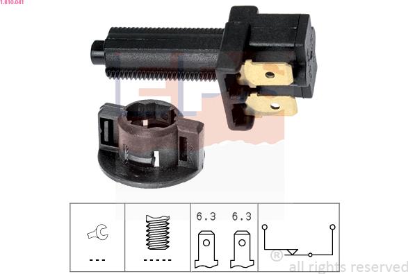 EPS 1.810.041 - Interruttore luce freno www.autoricambi360.it