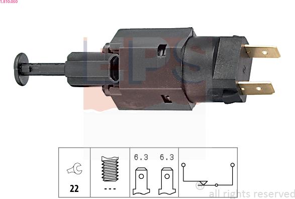 EPS 1.810.050 - Interruttore luce freno www.autoricambi360.it