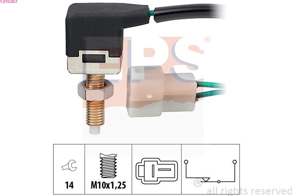 EPS 1.810.057 - Interruttore luce freno www.autoricambi360.it
