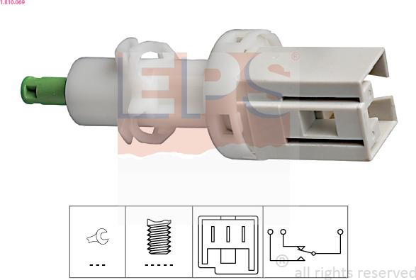 EPS 1.810.069 - Interruttore luce freno www.autoricambi360.it