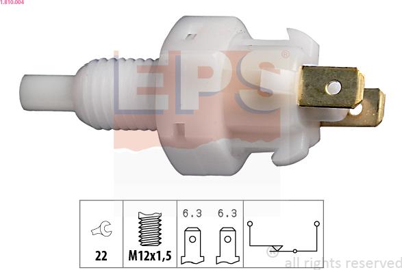 EPS 1.810.004 - Interruttore luce freno www.autoricambi360.it
