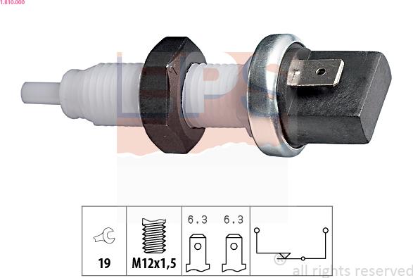 EPS 1.810.000 - Interruttore luce freno www.autoricambi360.it